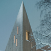 Reiulf Ramstad Arkitekter为挪威Romsdal民间博物馆创建了尖顶